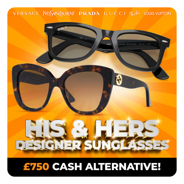 HIS & HERS DESIGNER SUNGLASSES