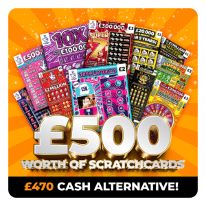 £500 WORTH OF SCRATCHCARDS