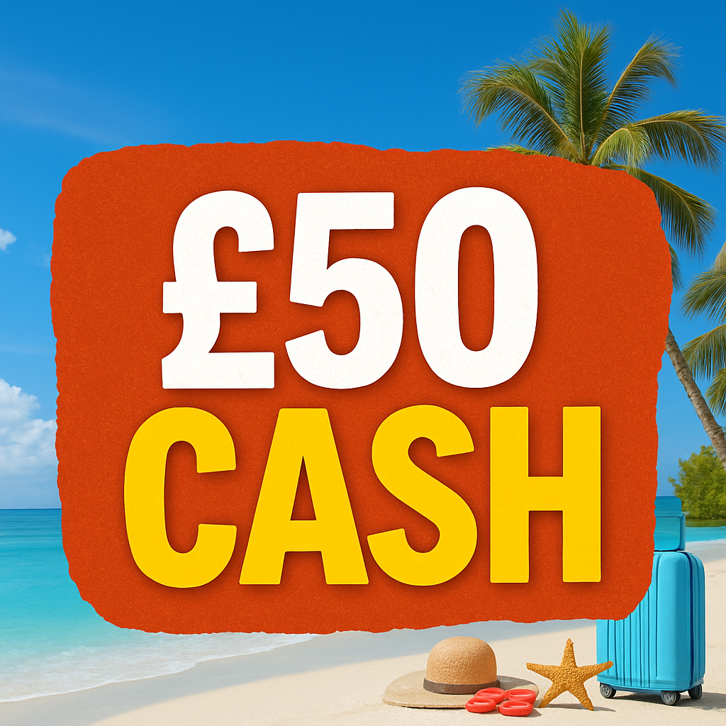 £50 CASH🏝️