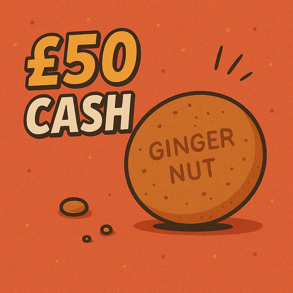 GINGER NUT - £50 CASH