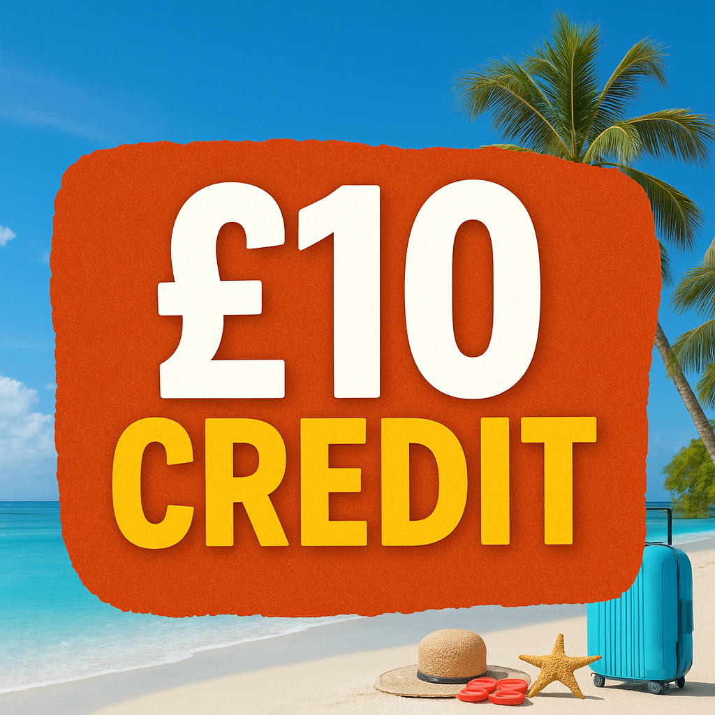 £10 CREDIT - GOOD LUCK!🍀