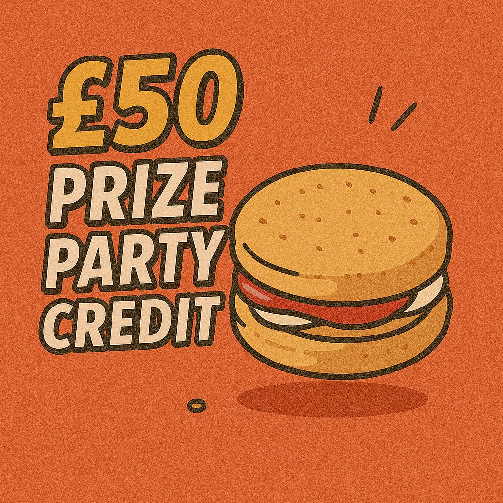 JAM & CREAM - £50 PRIZE PARTY CREDIT