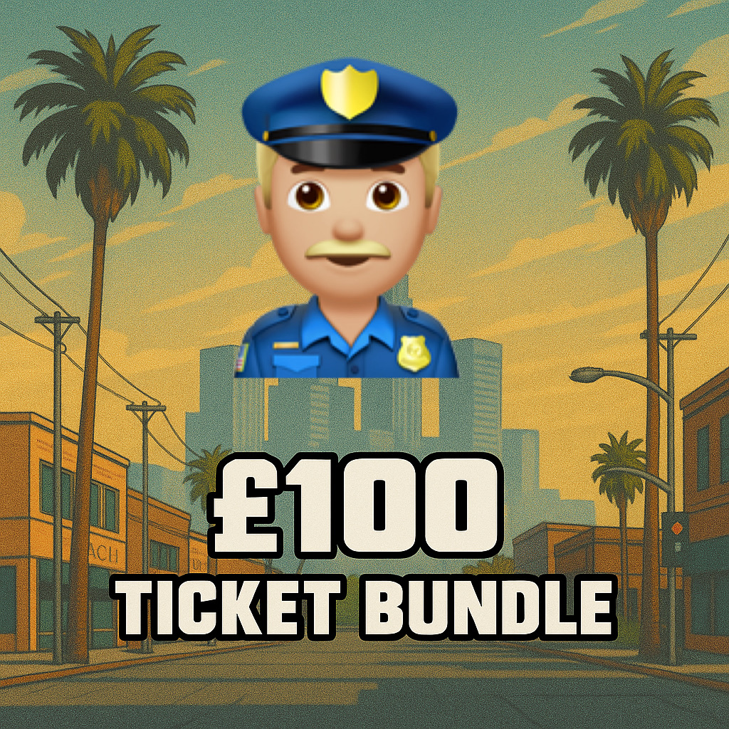 👮🏼‍♂️£100 TICKET BUNDLE👮🏼‍♂️
