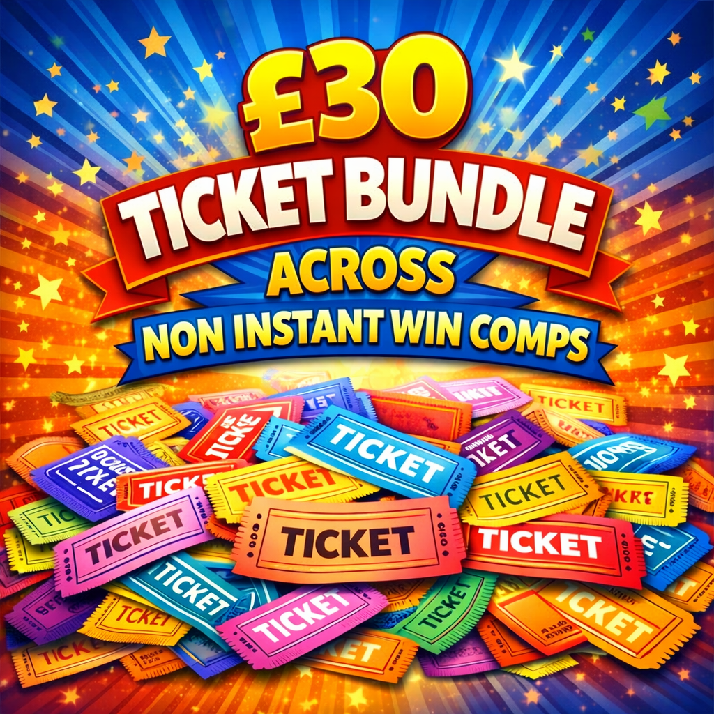 £30 TICKET BUNDLE ACROSS NON INSTANT WIN COMPS 🎟️🥳