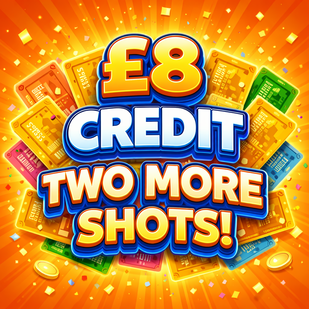 £8 CREDIT - 2 MORE SHOTS ✌🏼