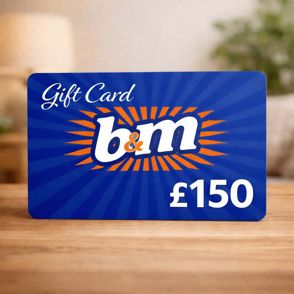 £150 B&M GIFT CARD OR £150 CASH 🧡