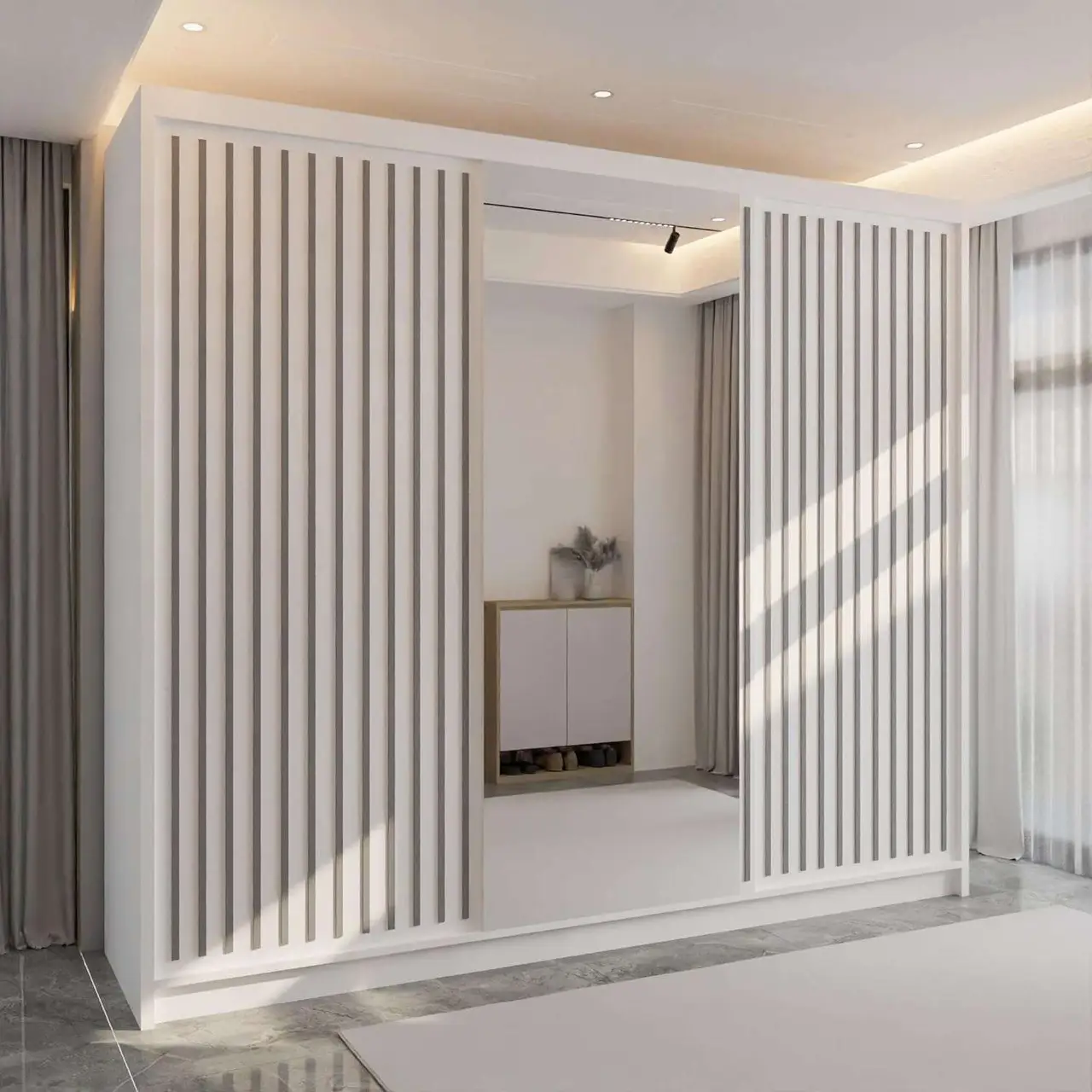 RONNI SLIDING DOOR WARDROBE OR £650 👔