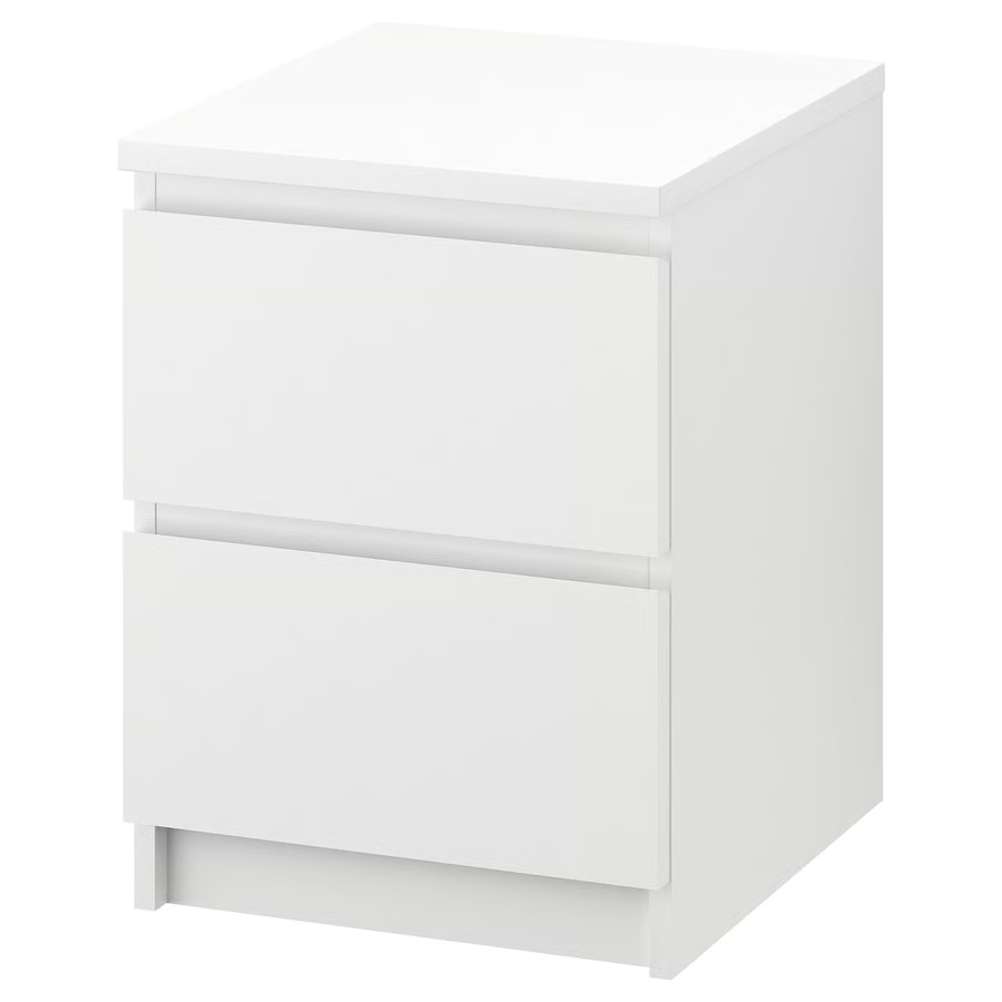 2 X IKEA MALM BEDSIDE TABLES OR £115 💡