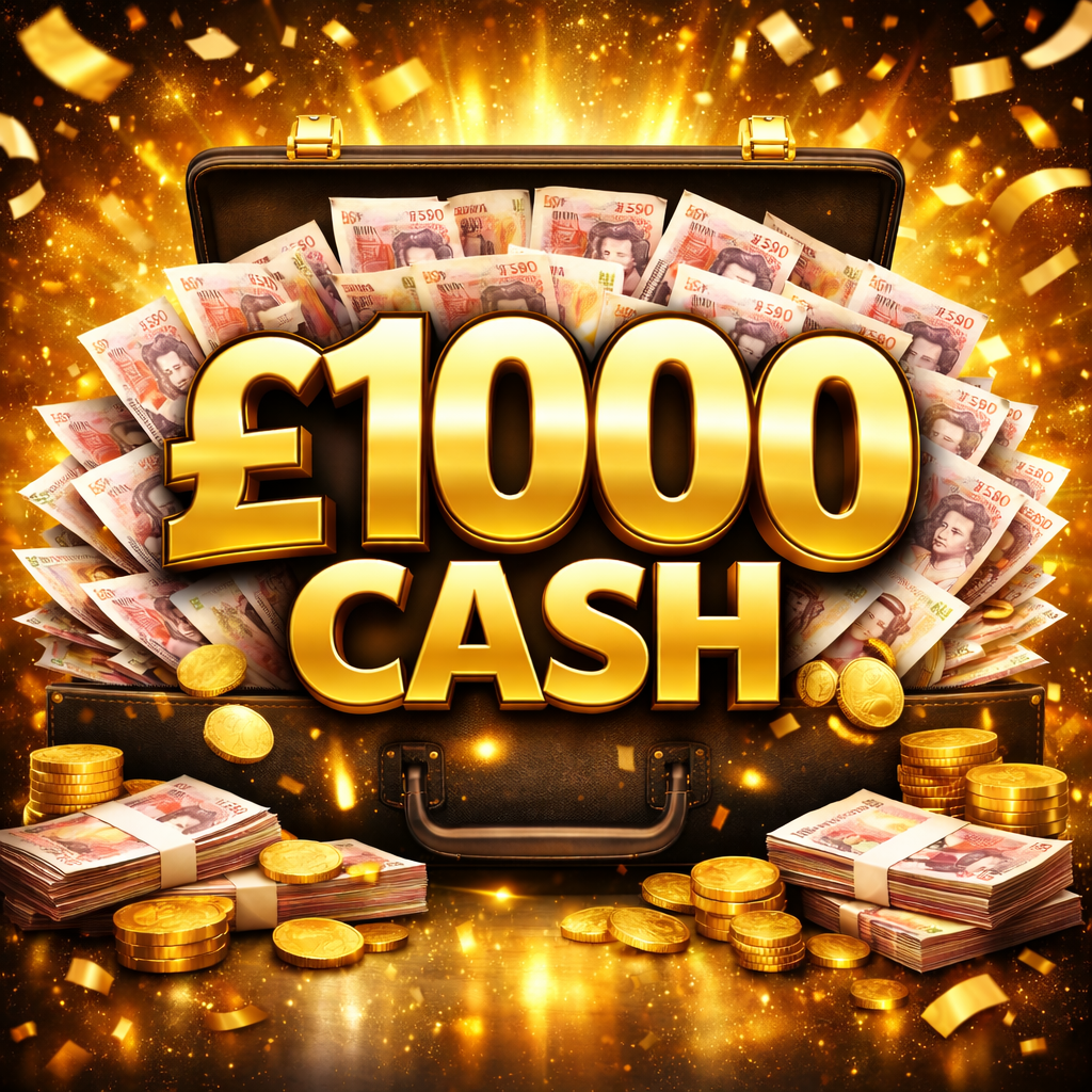 🎉 £1000 CASH 🎉