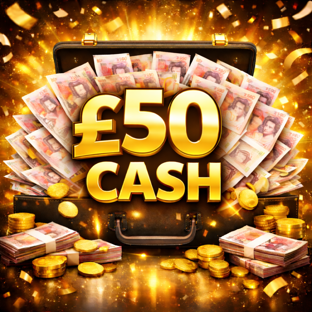 🎉 £50 CASH 🎉