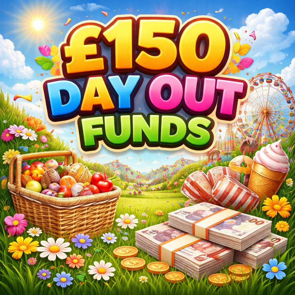 £150 DAY OUT FUNDS FOR THE EASTER HOLIDAYS 🎡