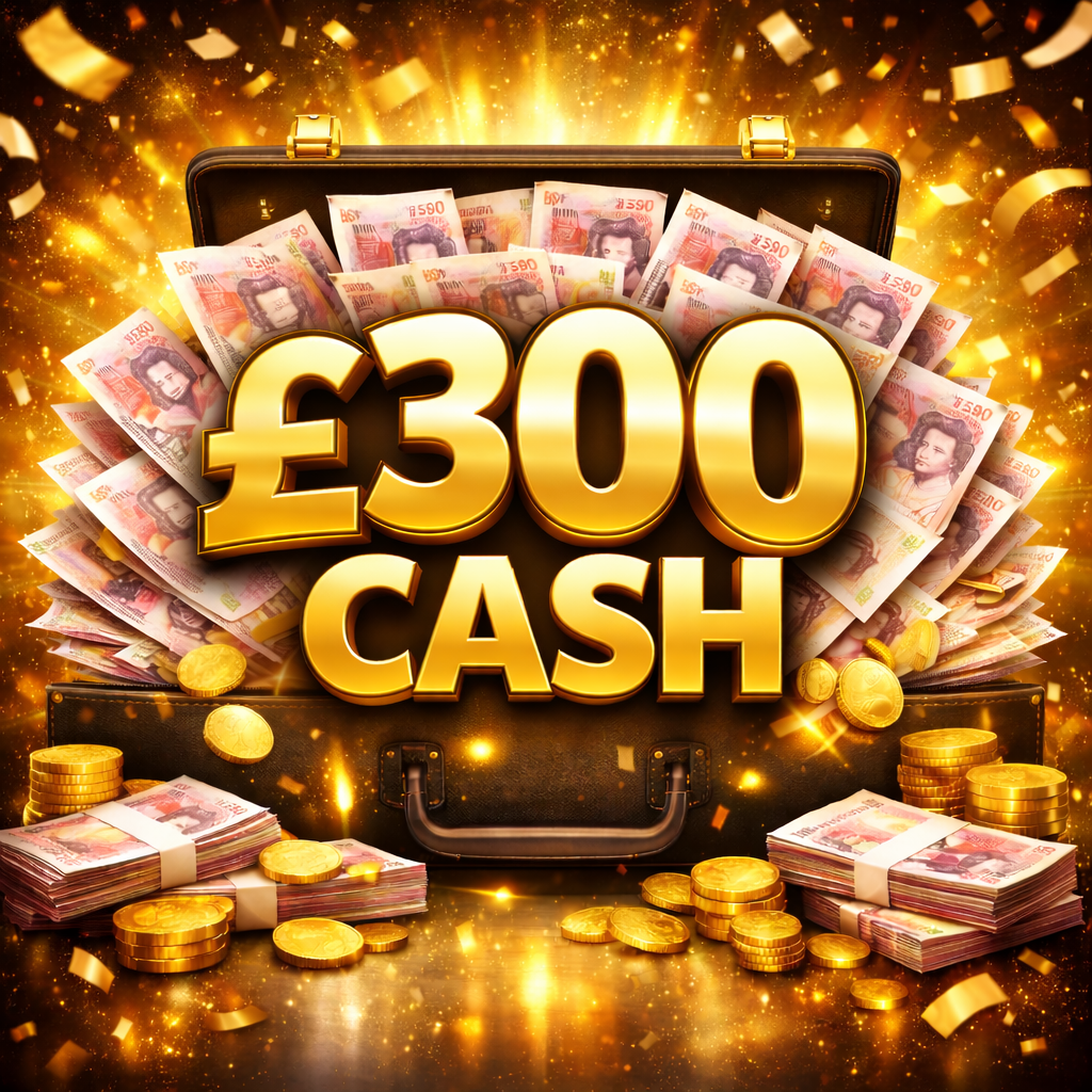 🎉 £300 CASH 🎉