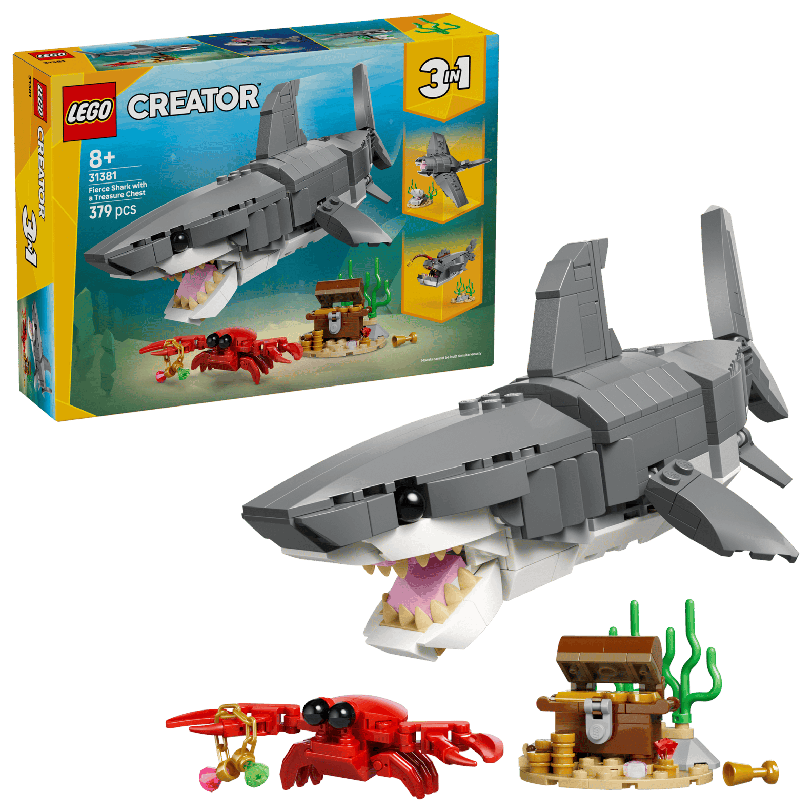 LEGO CREATOR 3-IN-1 - FIERCE SHARK WITH TREASURE CHEST OR £30 CASH 🦈