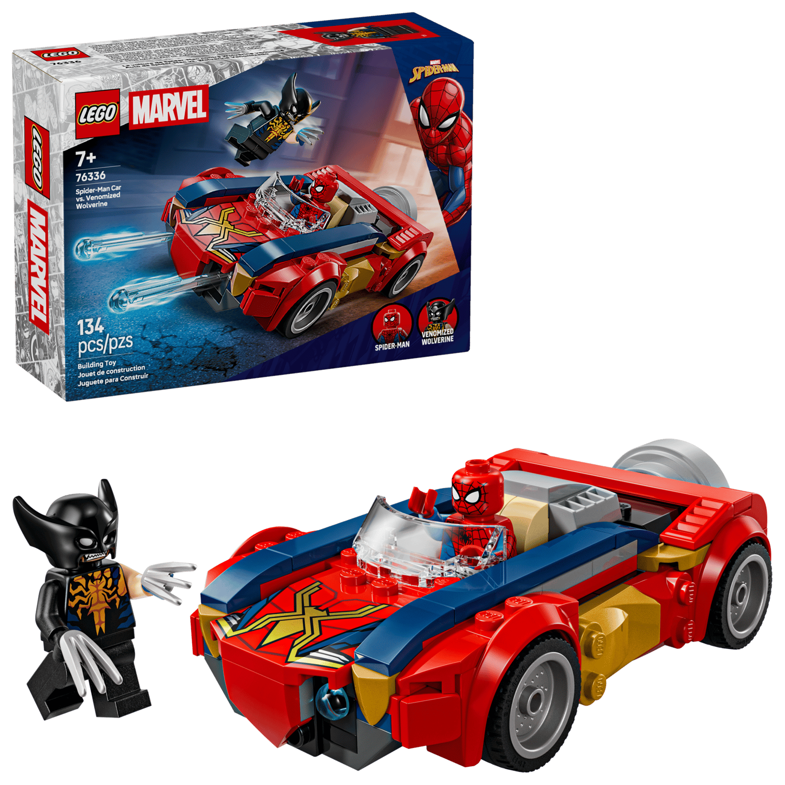 LEGO MARVEL - SPIDER-MAN CAR VS VENOMIZED WOLVERINE OR £20 CASH 🕷️
