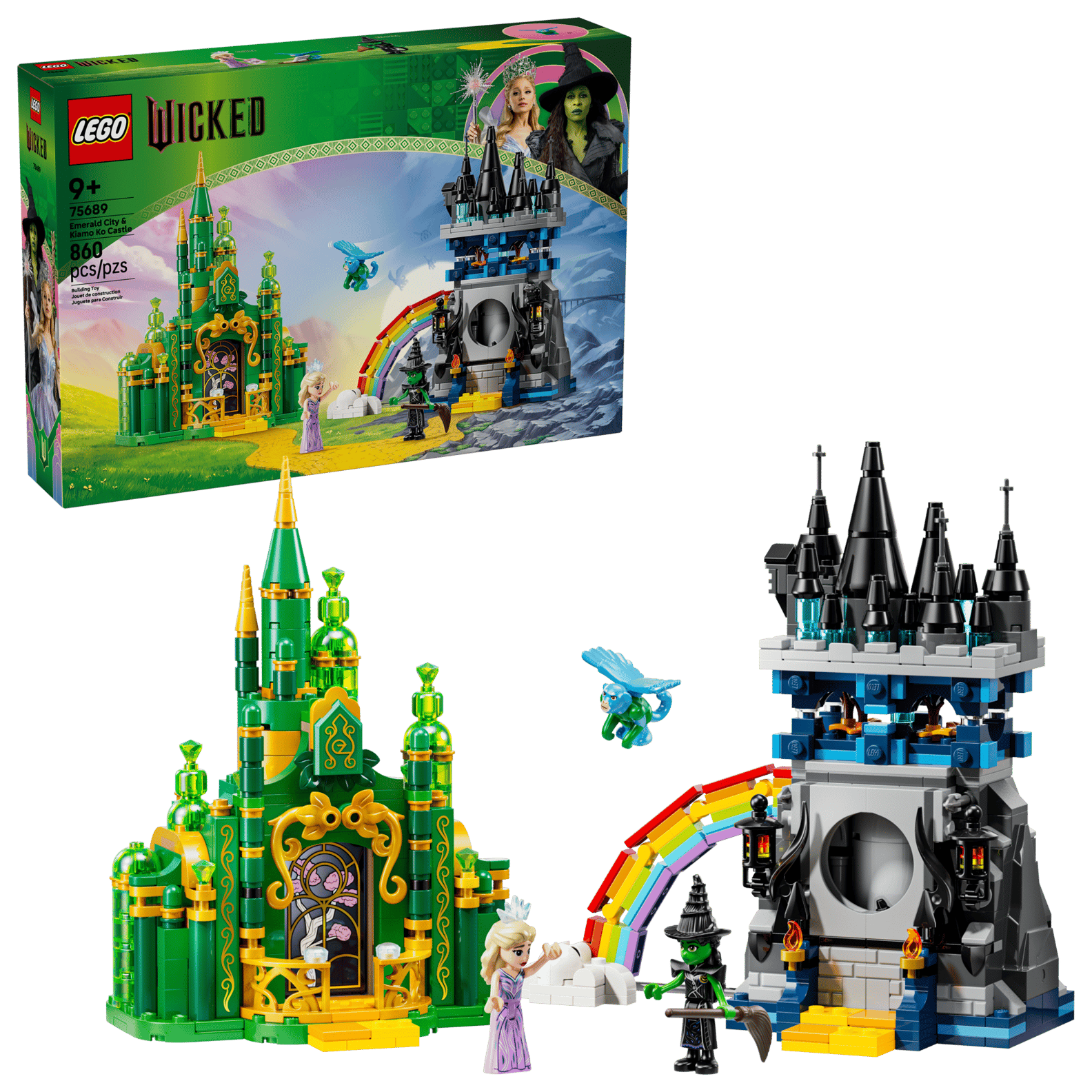 LEGO WICKED - EMERALD CITY & KIAMO KO CASTLE OR £75 CASH 💚