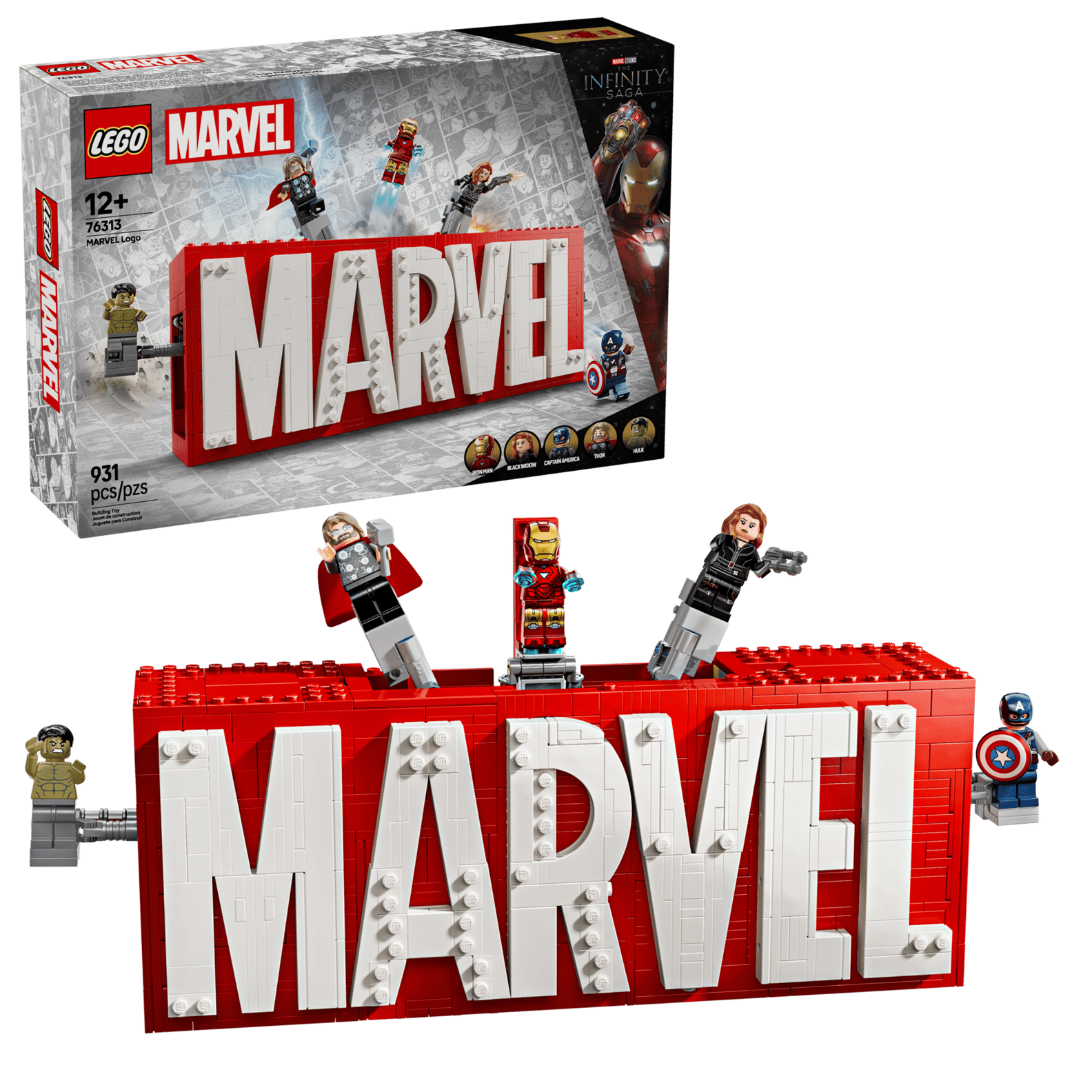 LEGO MARVEL - MARVEL LOGO AND MINIFIGURES OR £90 CASH 🖤