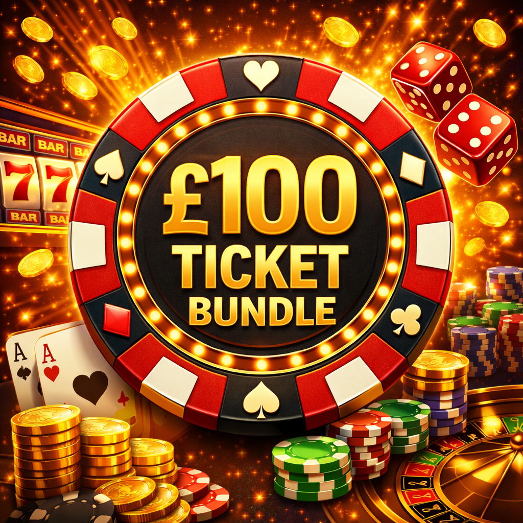 🎟️ MORE CHANCES, MORE CHAOS - £100 TICKET BUNDLE!
