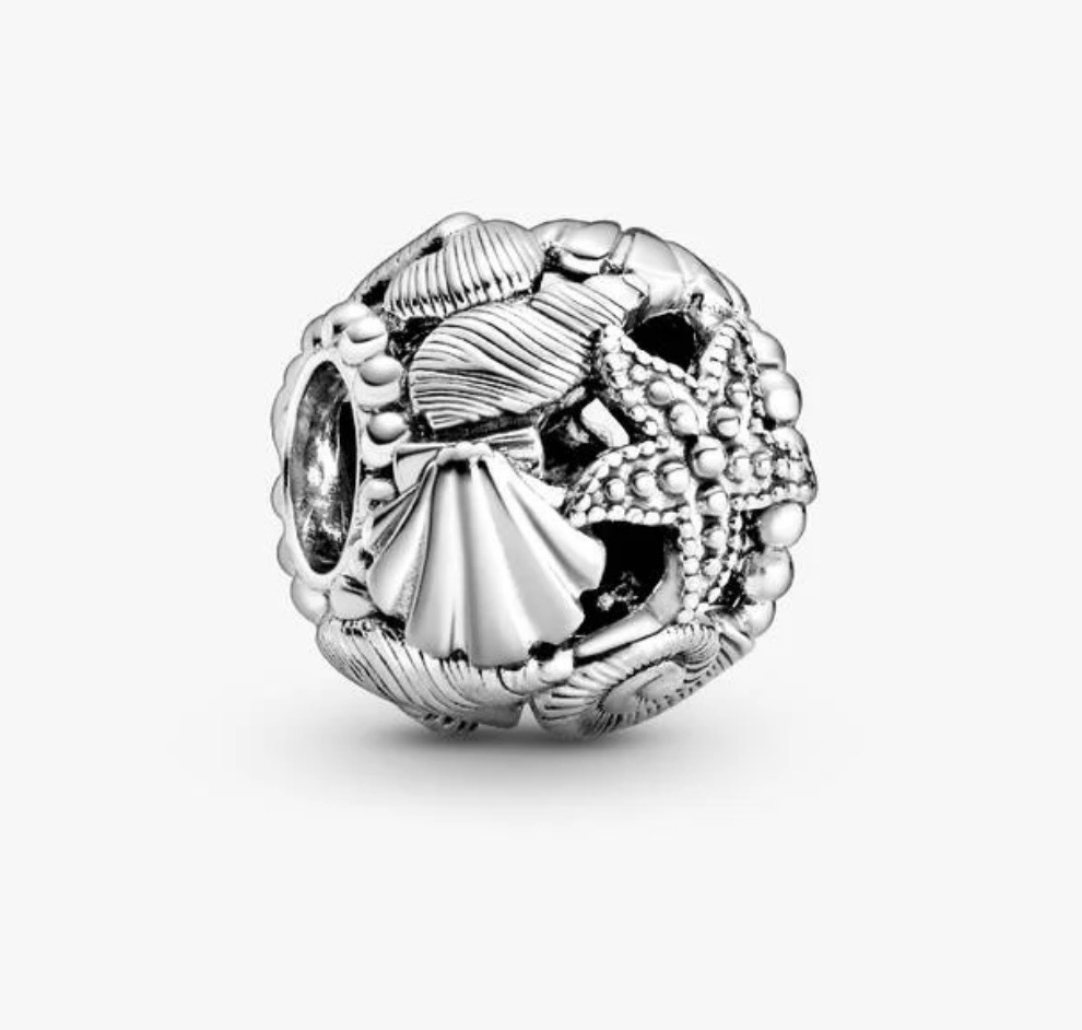 PANDORA OPENWORK STARFISH, SHELLS & HEARTS CHARM OR £25 CASH ✨