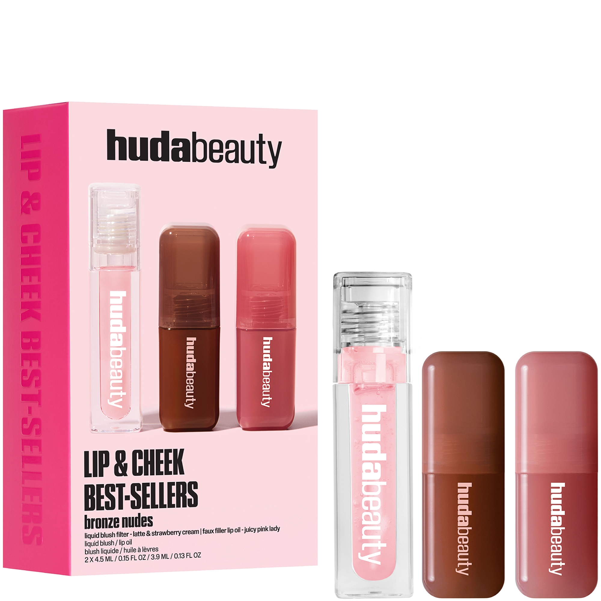 HUDA BEAUTY BRONZE NUDES LIP & CHEEK DUO OR £40 CASH 💄
