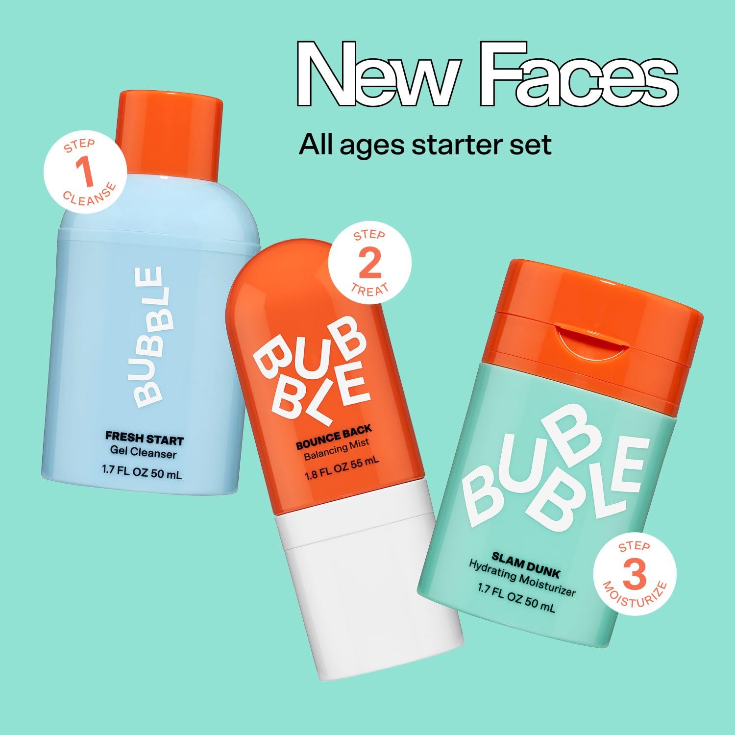 BUBBLE SKINCARE NEW FACES GIFT SETOR £30 CASH 🫧